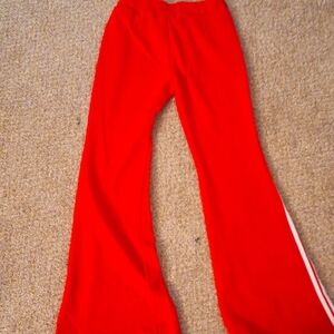 Red, flared pants, Size M,